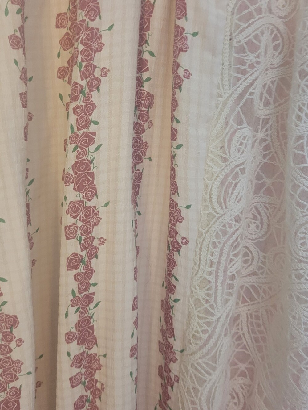 POL Patchwork/Pieced Denim/Lace/Multi-Prints Maxi Skirt, NWOT, S,  CHIC & UNIQUE - Picture 8 of 14